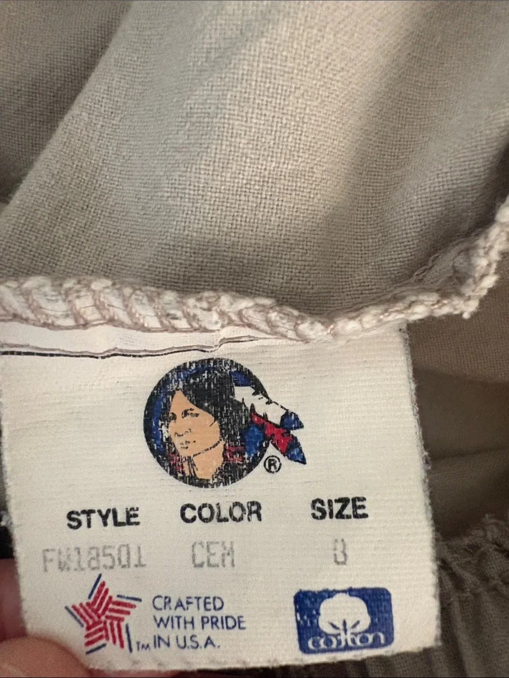 Cherokee Women’s Elastic-Waist Pants in Light Khaki